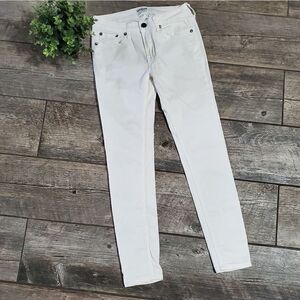 Umgee White Denim Skinny Jeans, Size 28